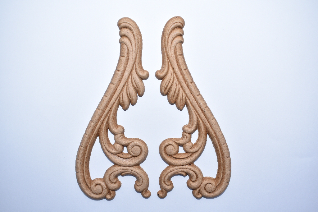 Decorative Wood Rosettes, Wood Appliques, Wood Onlays Assiotis Woodwork